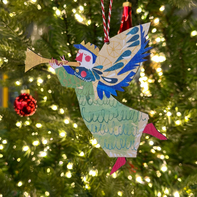 Wooden Decoration - Ester Kent - Joyful Angel