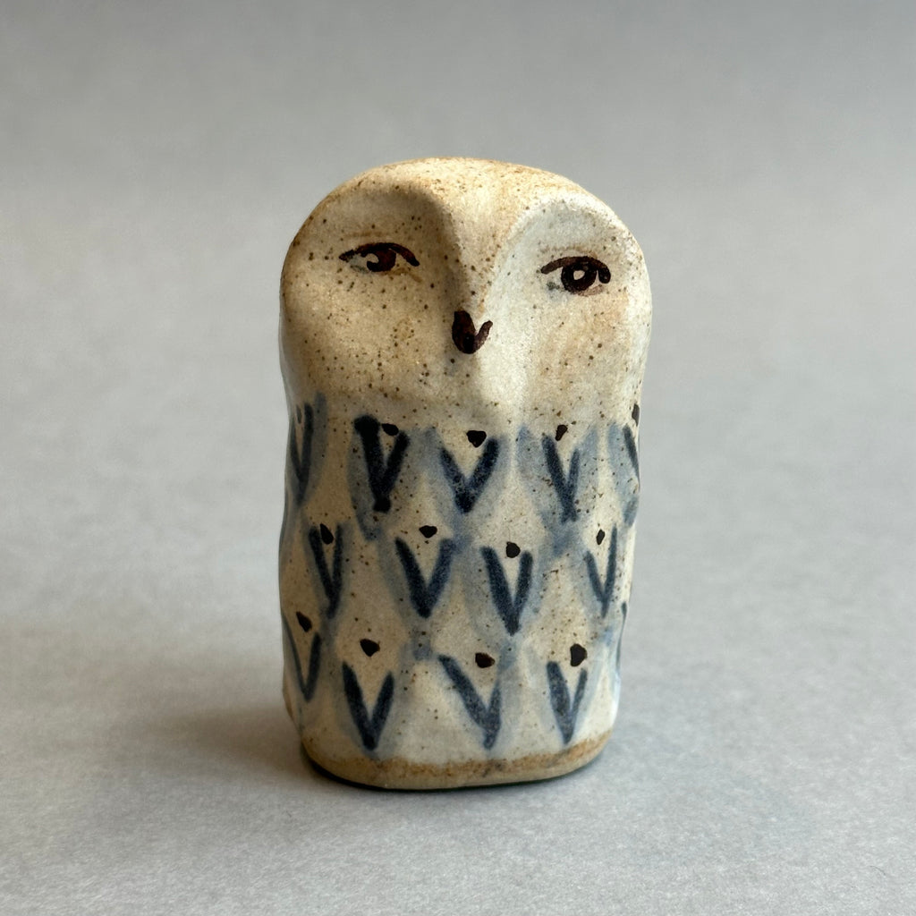 Stoneware Owl [small] #K