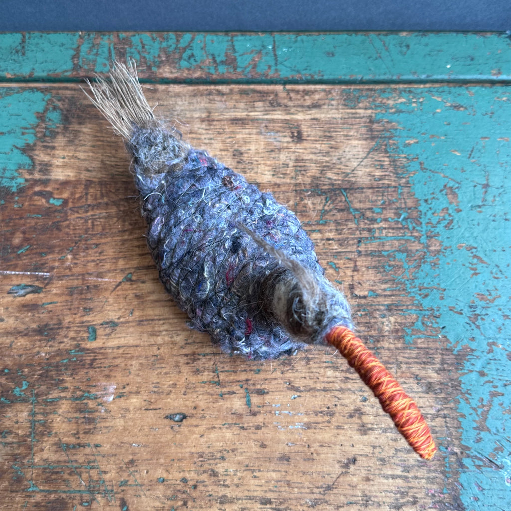 Textile Sculpture ‘Violet the Crested Swimming Bird’