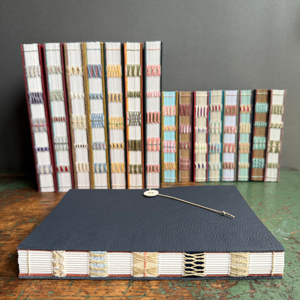 Exposed Spine Notebook [Large] - Dark Navy