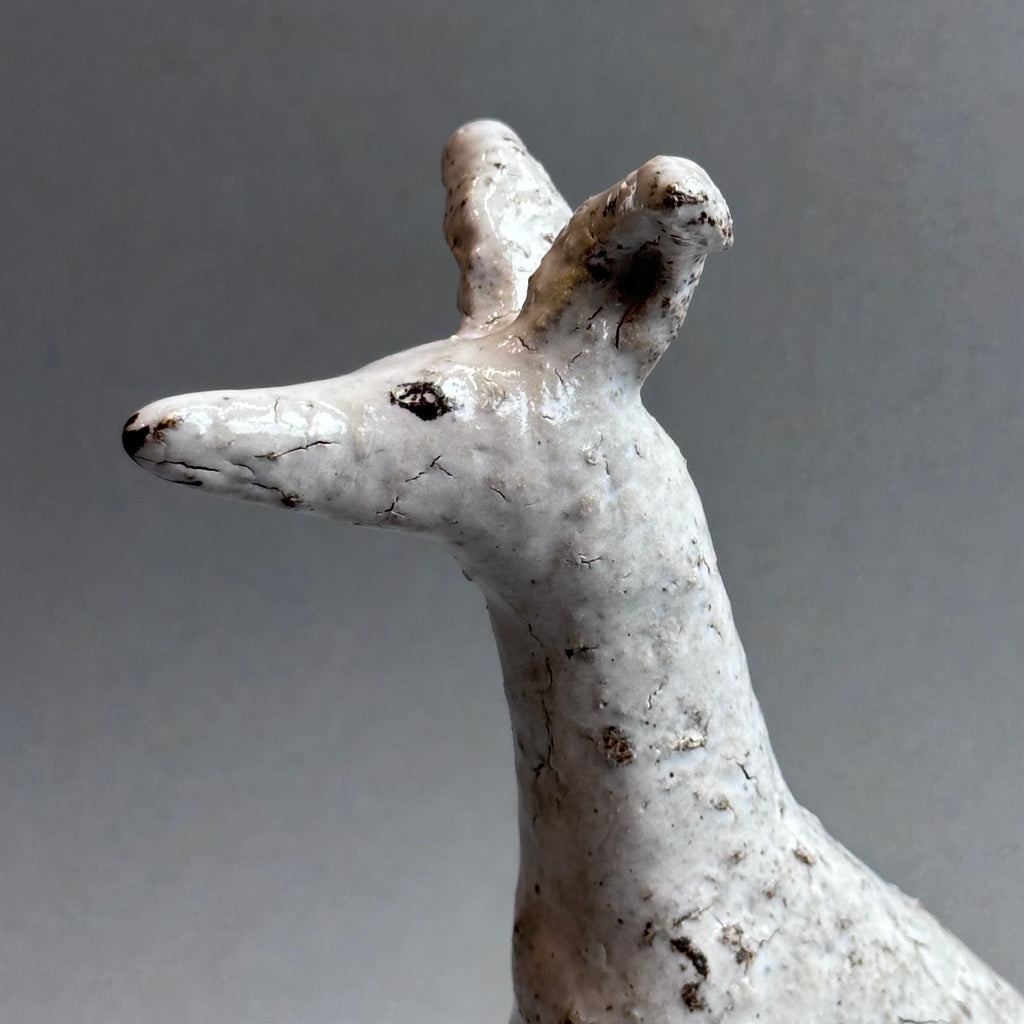 Stoneware Hound - Seated [large]