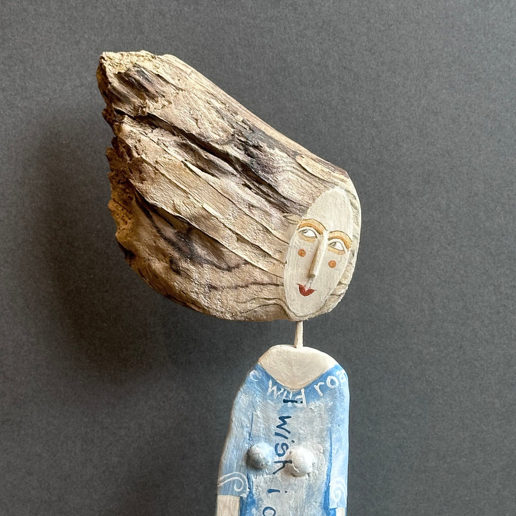 Brontë Quote ‘I wish I Could See…’ Driftwood Sculpture