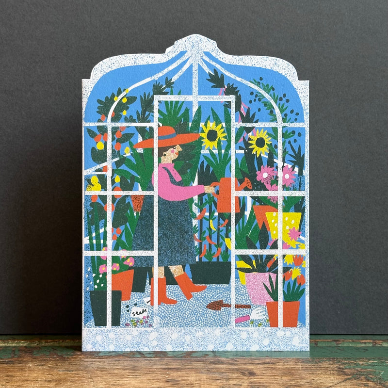 Die Cut Card Greenhouse