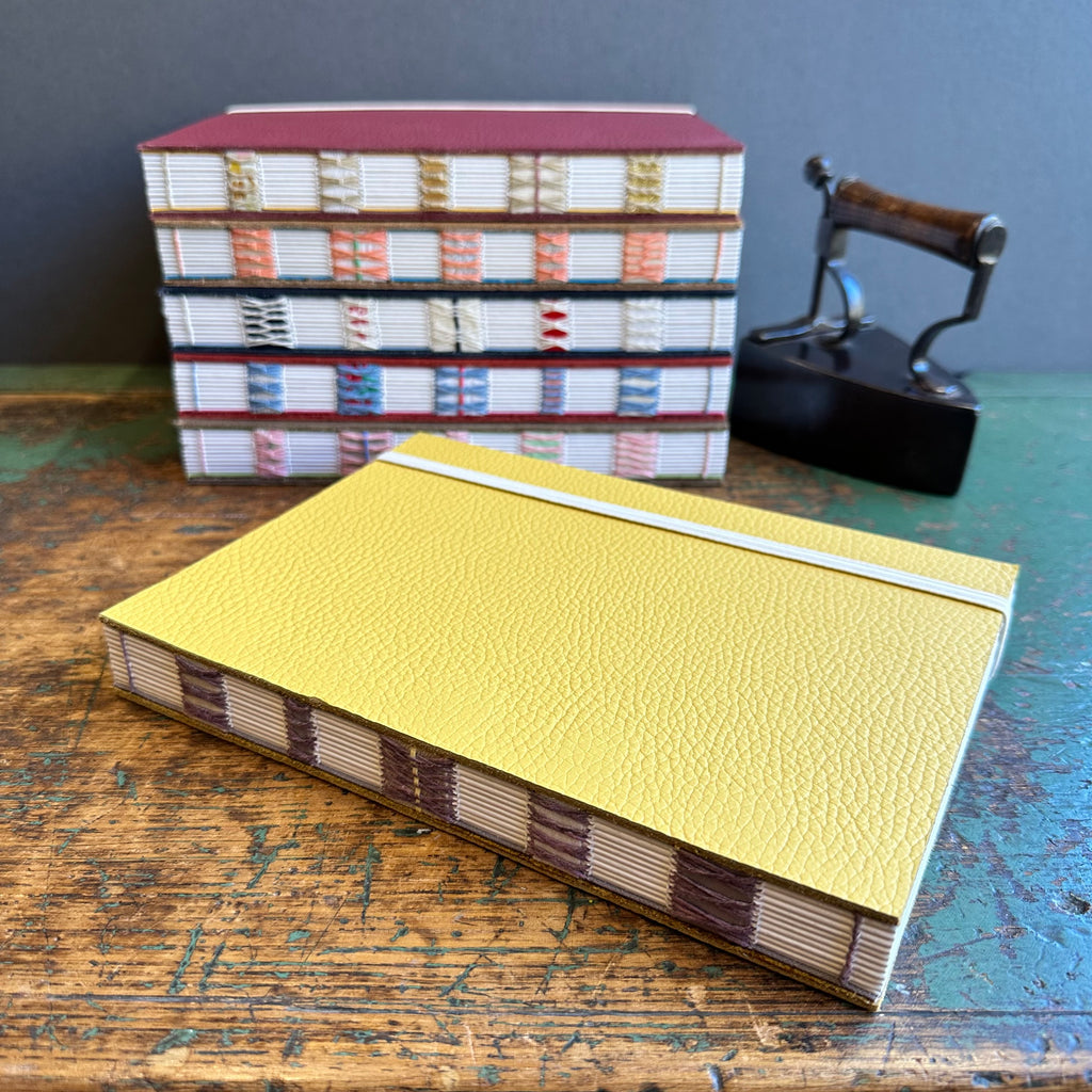 Exposed Spine Notebook [Large] - Custard