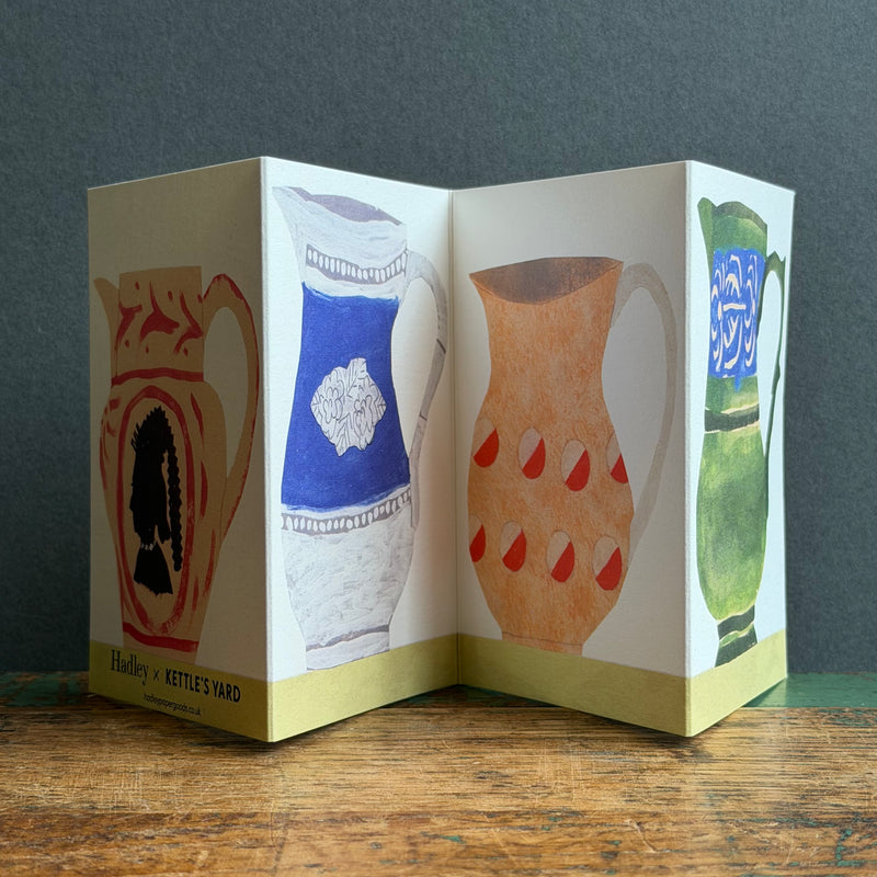 Concertina Card - Four Jugs