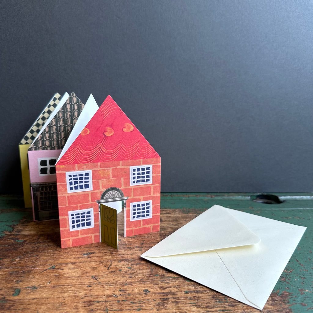 Concertina Card - Houses