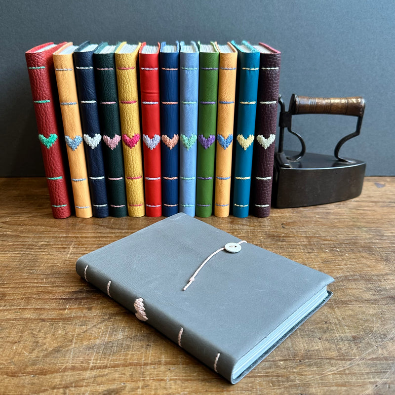 Darned Heart Notebook [Medium] - Grey