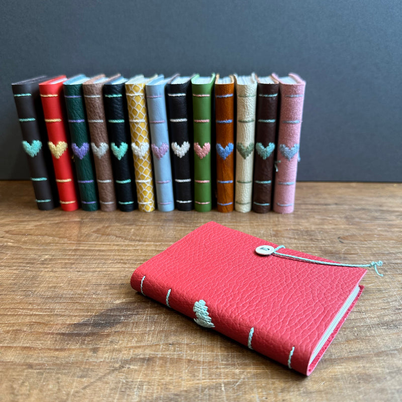 Darned Heart Notebook [Small] Ruby