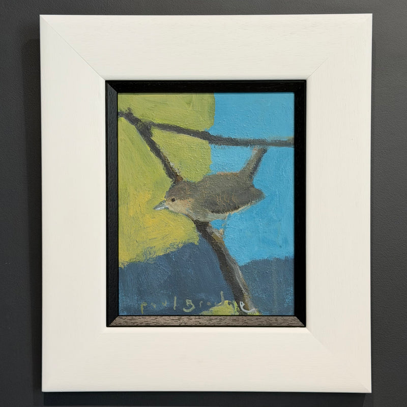 Acrylic on Wood Panel - ‘Small lively & full of spirit’ [Wren]