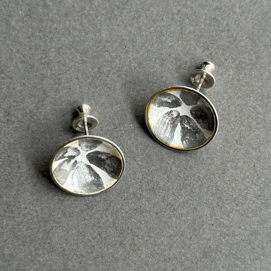 Earrings - Silver Domed Studs