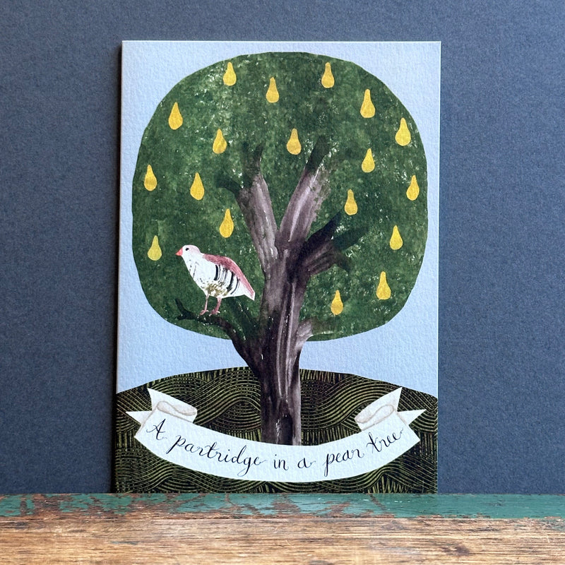 Christmas Card - Partridge in a Pear Tree