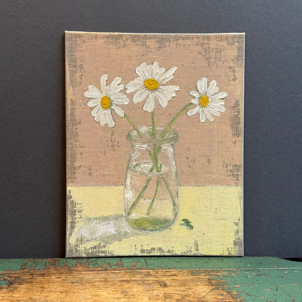 Oil Painting - 8 x 10” - Daisies