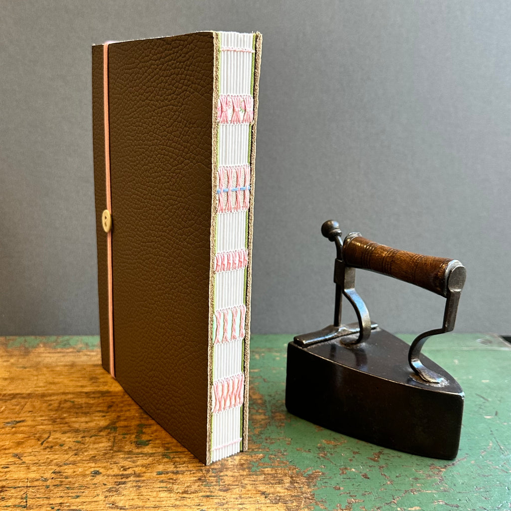 Exposed Spine Notebook [Large] - Taupe