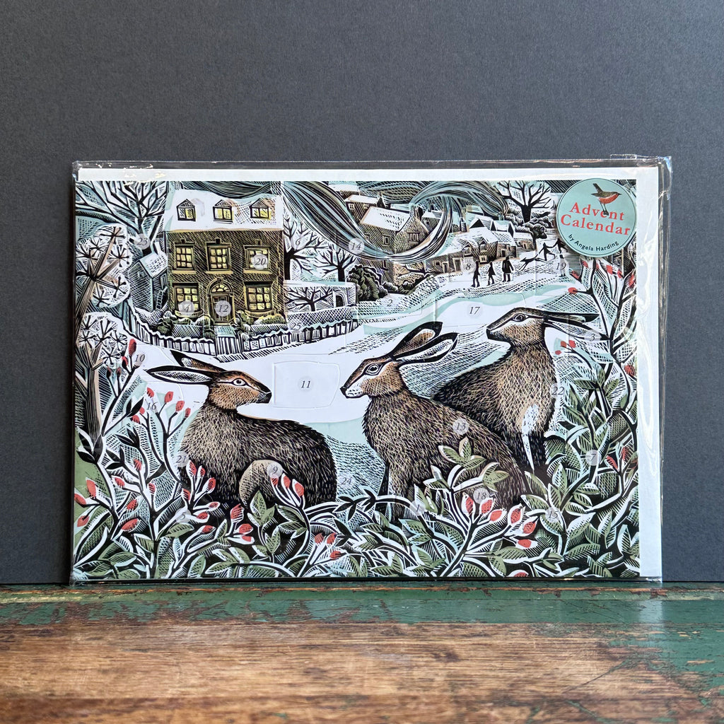 Advent Calendar G/Card  - Angela Harding - We Three Hares