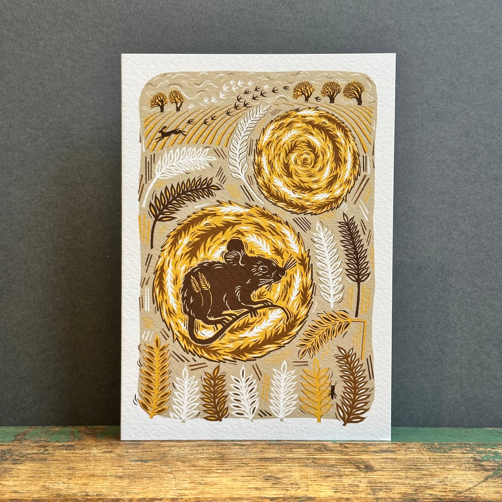 G/Card - Folded Forest - Harvest Mouse