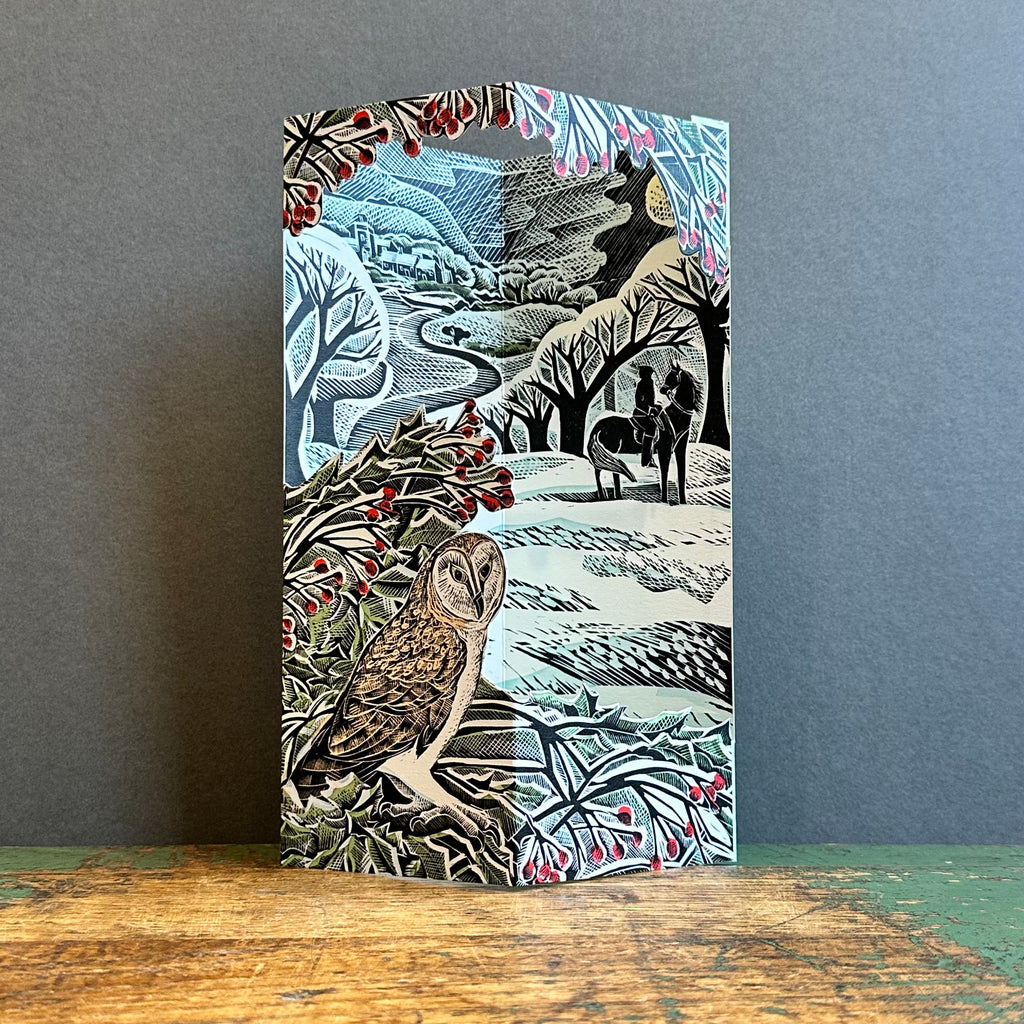 Die-Cut Card - Angela Harding - Owl Flight