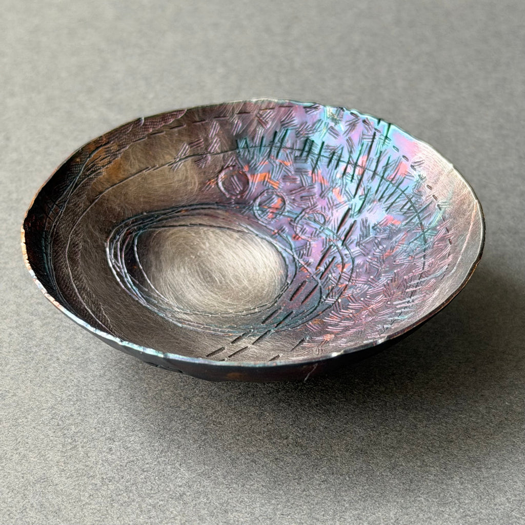 Bowl - Chased Silver Plate - Medium - LXIII