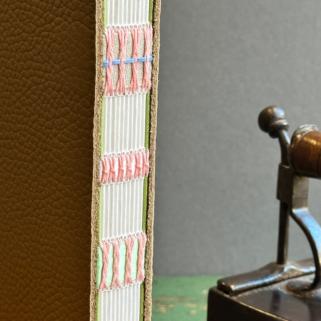 Exposed Spine Notebook [Large] - Taupe