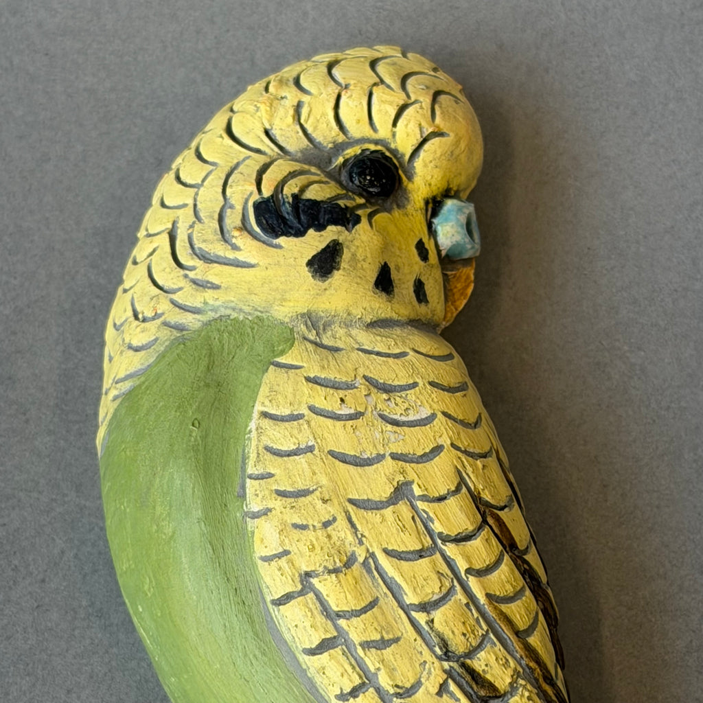 Ceramic Budgie - Single Wall Piece - Side Facing