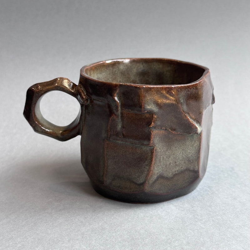 Kurinuki Mug - Iron Glaze #G