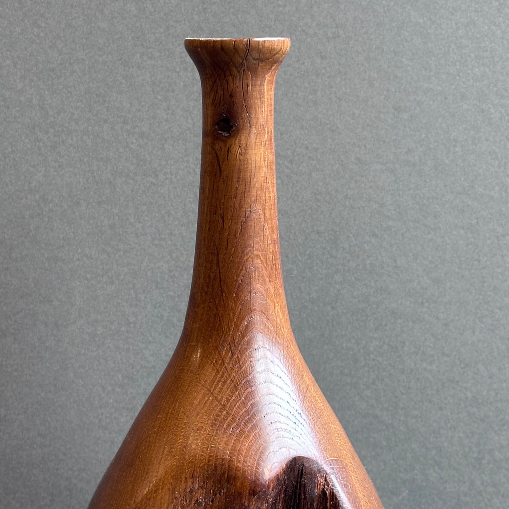 No.151 Tall Bottle Vase - Reclaimed Oak