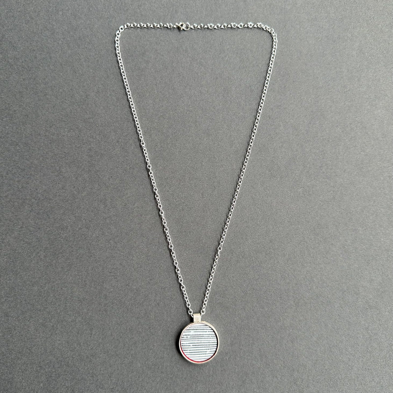 Pendant - Inset Enamel Disk - Reversible