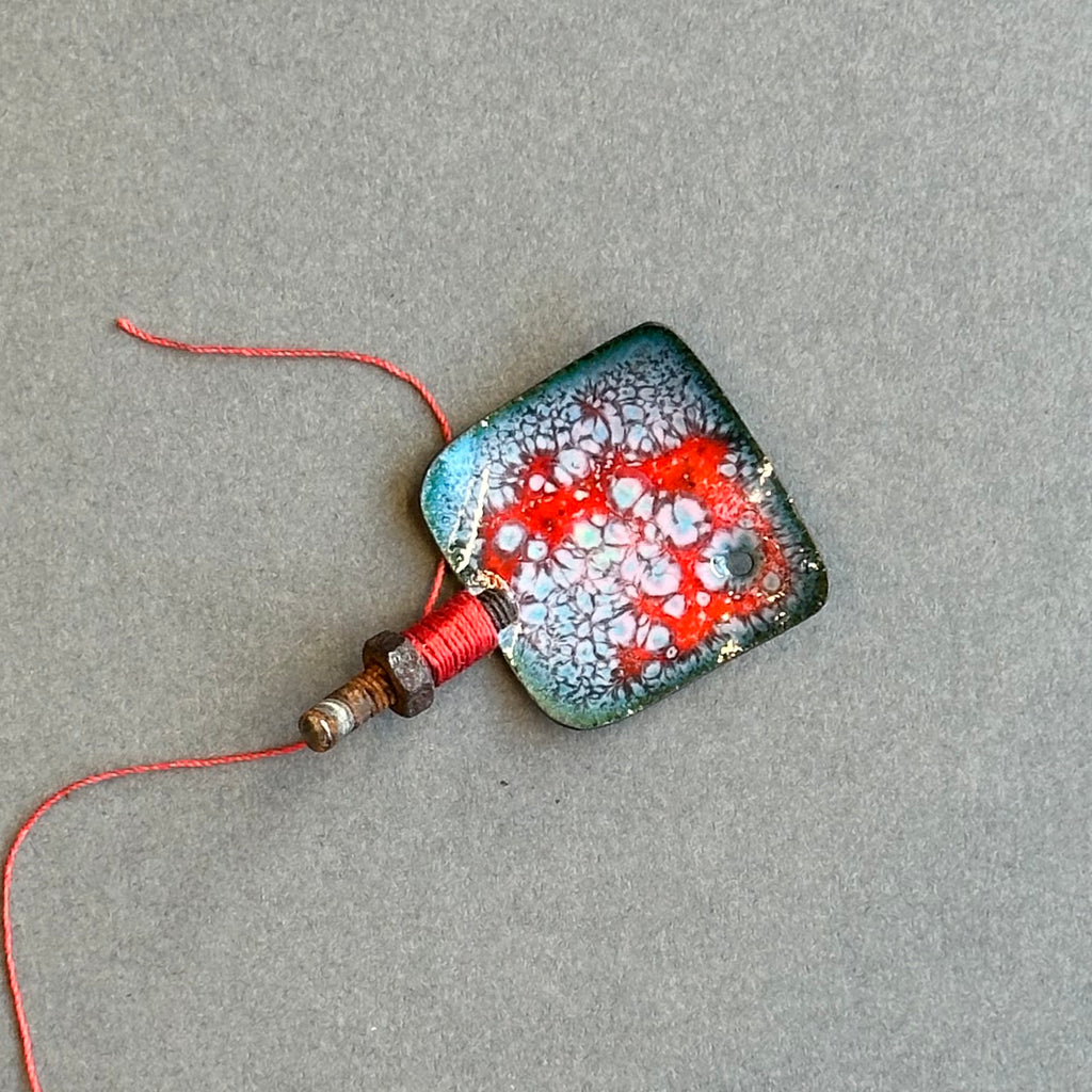 Decorative Enamel Spoon 'Screw & Bolt’