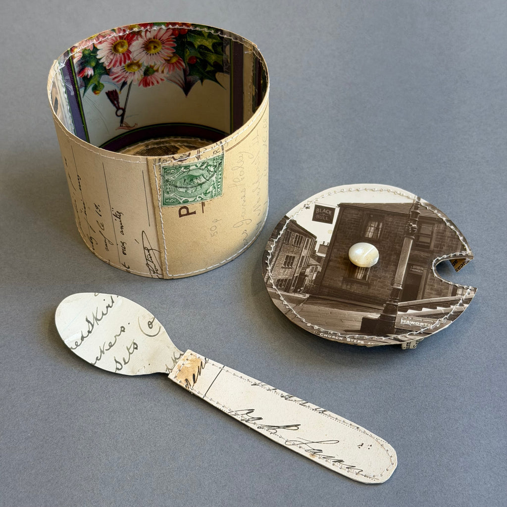 Paper Sugar Pot & Spoon - Postcard - Haworth