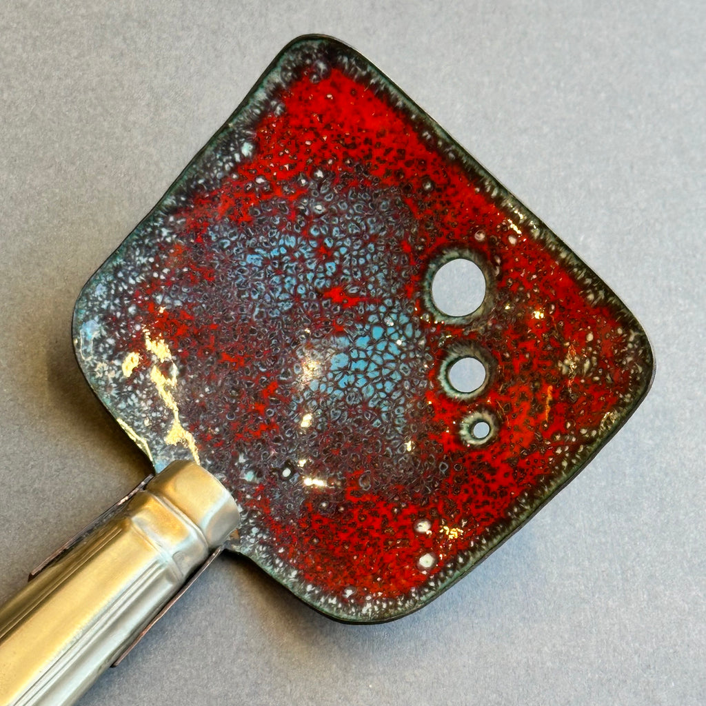 Decorative Enamel Spoon ‘Old Cutlery Handle’