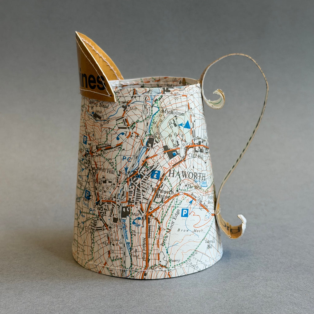 Paper Jug - Small - Map - Pennines