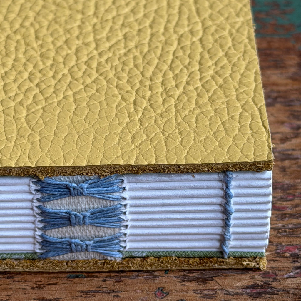 Exposed Spine Notebook [Large] - Custard