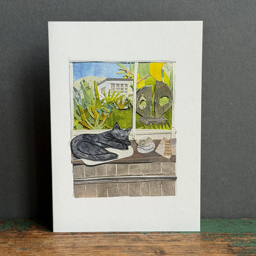 G/Card - The Cat at Barbara Hepworth’s Studio Collage
