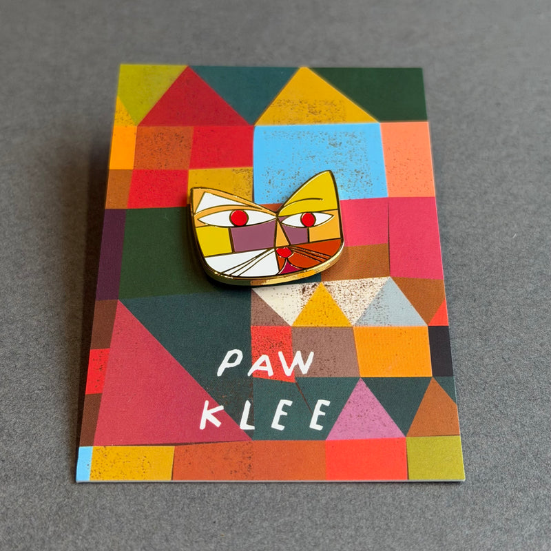 Enamel Cat Pin - Artist - Paw Klee