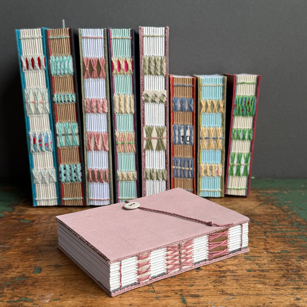 Exposed Spine Notebook [Small] - Dusty Pink