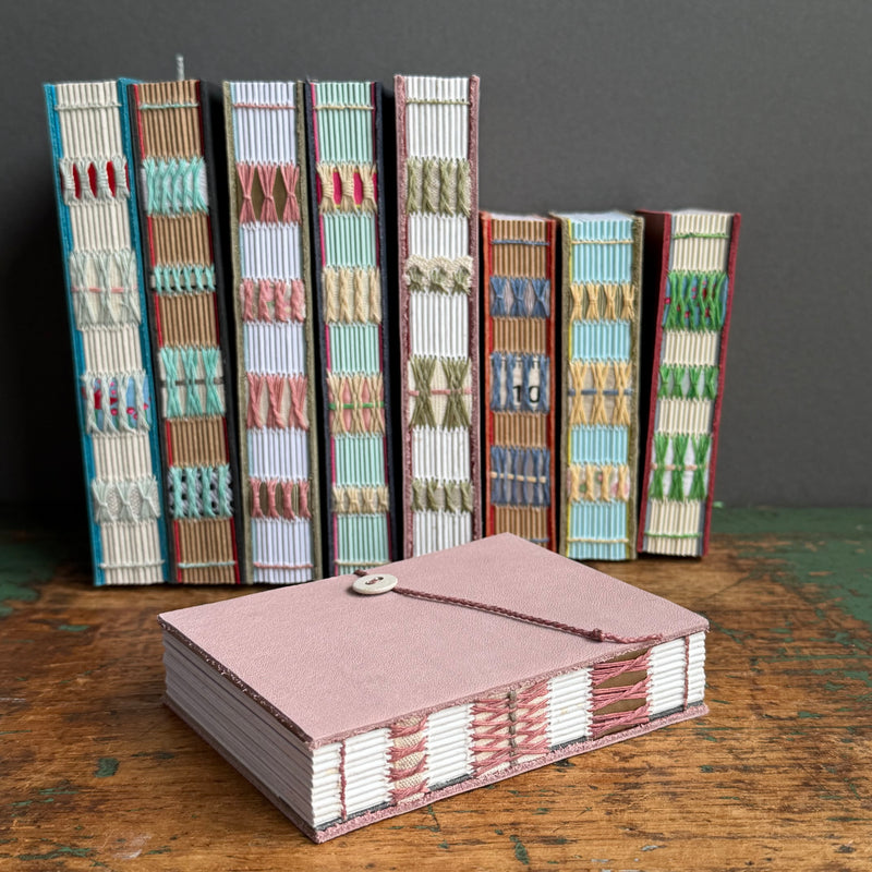 Exposed Spine Notebook [Small] - Dusty Pink