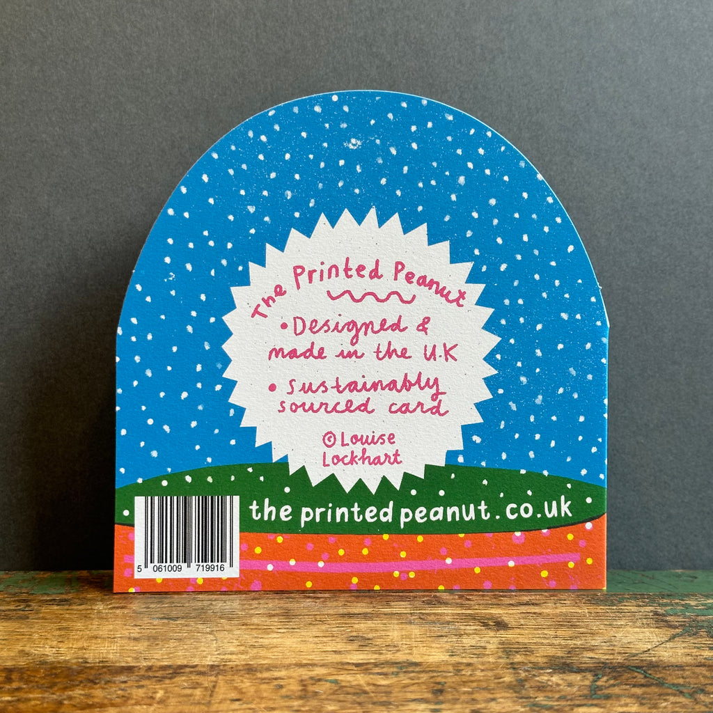 G/Card - Snow Globe - White Bird