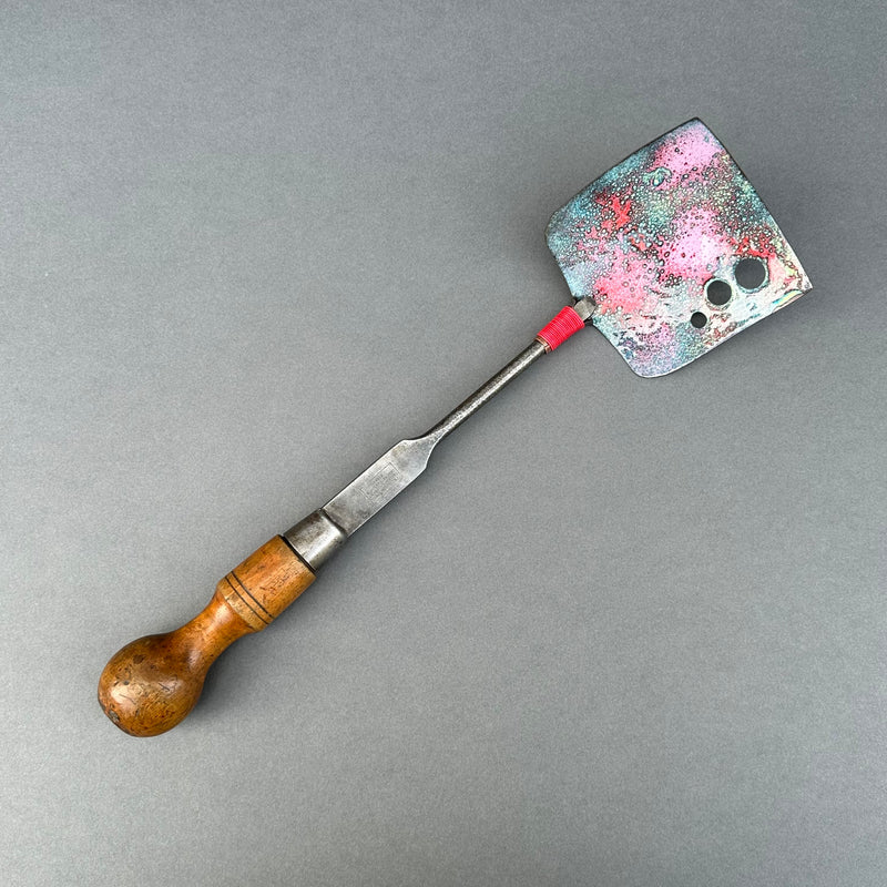 Decorative Enamel Spoon 'Large Wooden Handled Screwdriver’