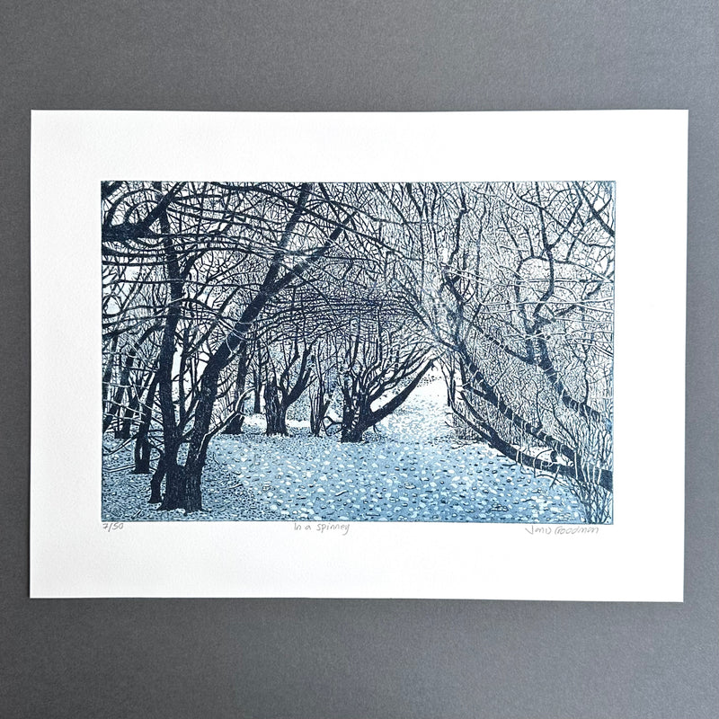 Etching - In a Spinney - Unframed
