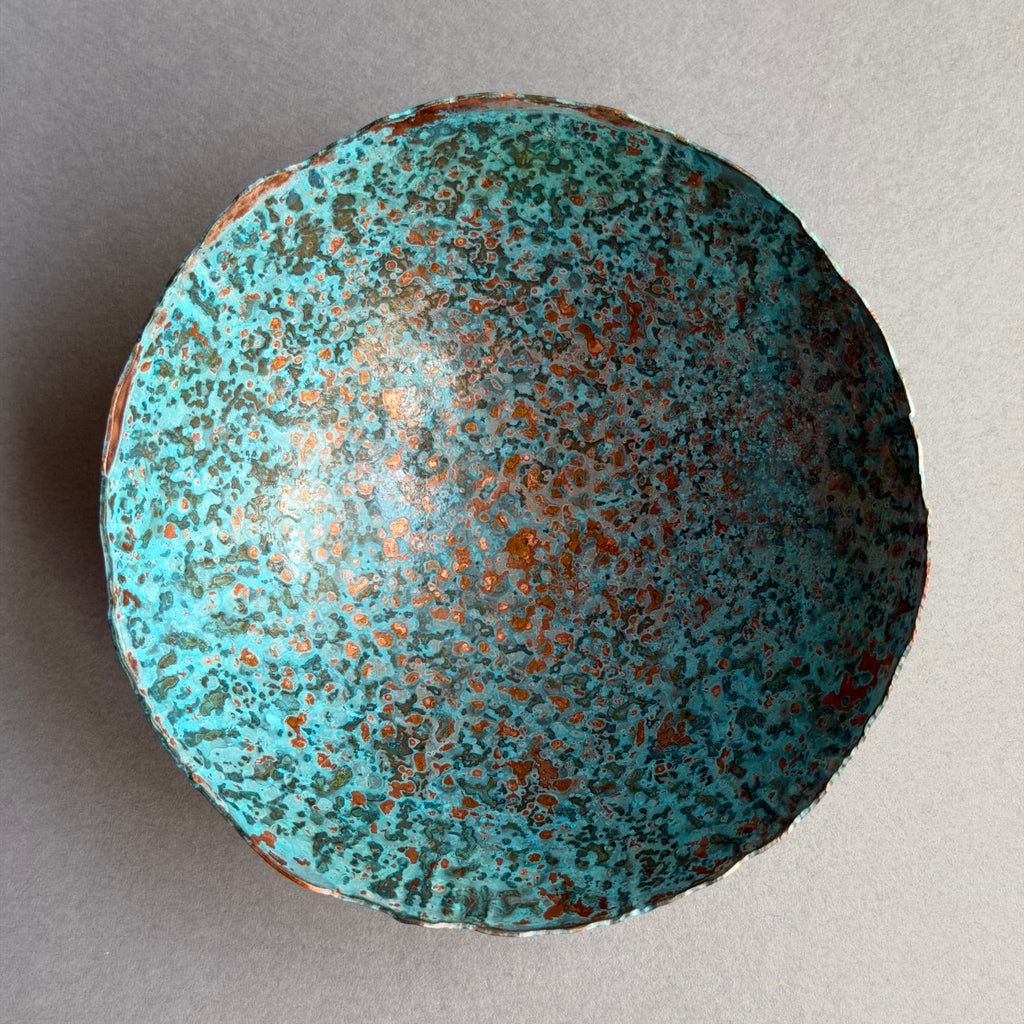 Patinated Copper Bowl - 8cm