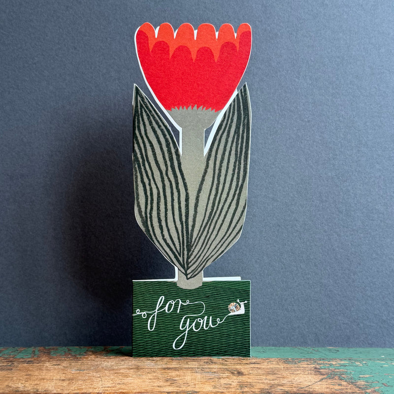Tall Stand-Up Card - Tulip - ‘For You’