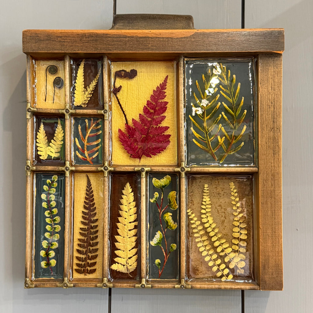 Mixed Media Garden Ferns #562