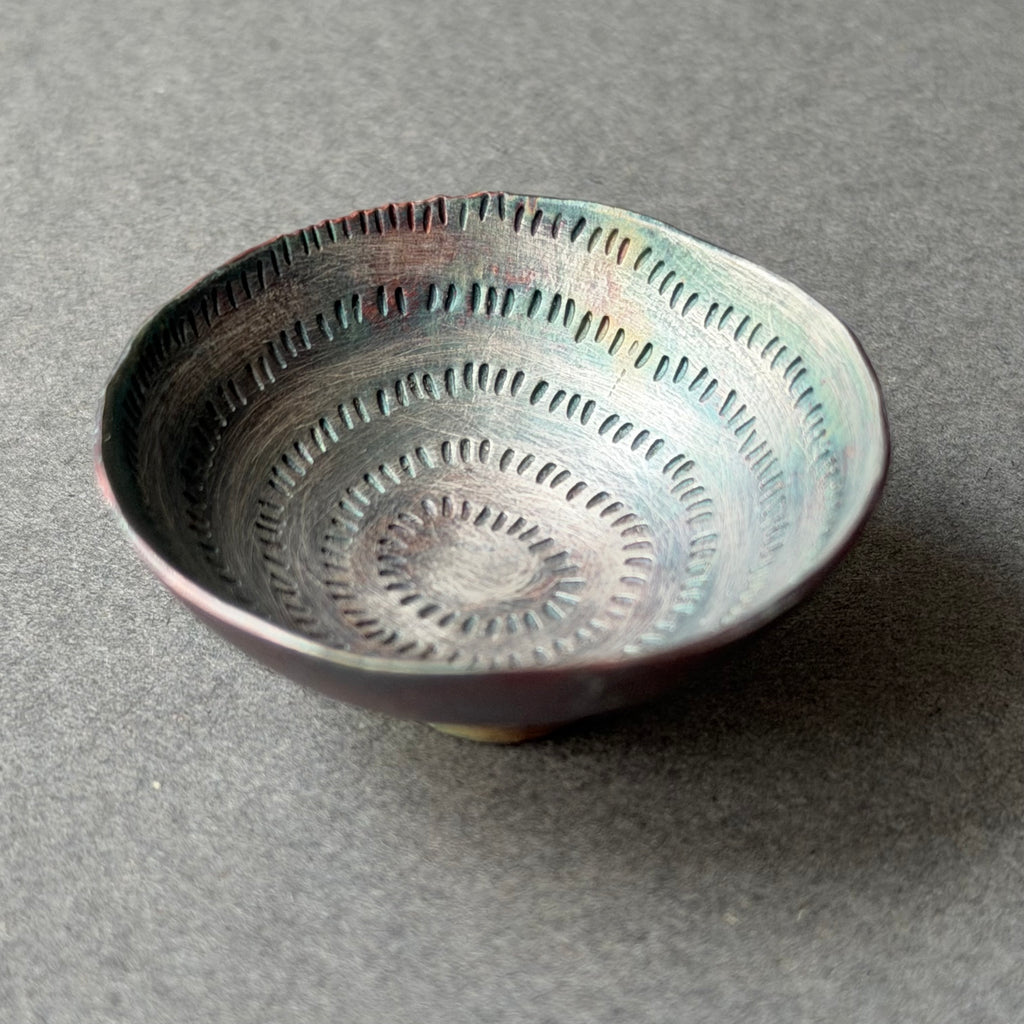 Bowl - Chased Silver Plate - Tiny