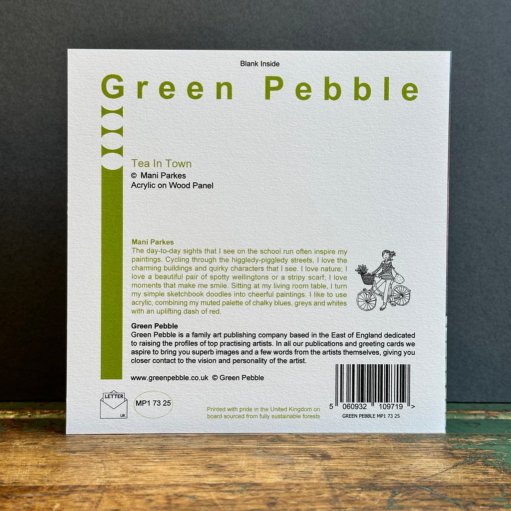 Green Pebble G/Card - Mani Parkes - Tea In Town