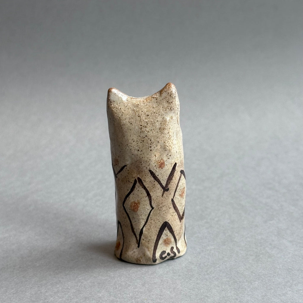 Stoneware Cat [small] #F