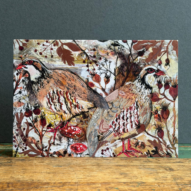G/Card - A6 - Partridge in the Rosehips