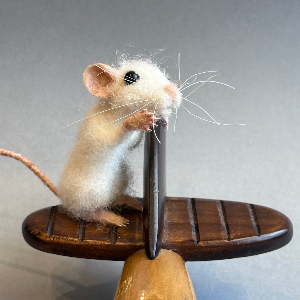 Needle Felted Mice & Wooden Plane ‘Octave & the Wright Bros’