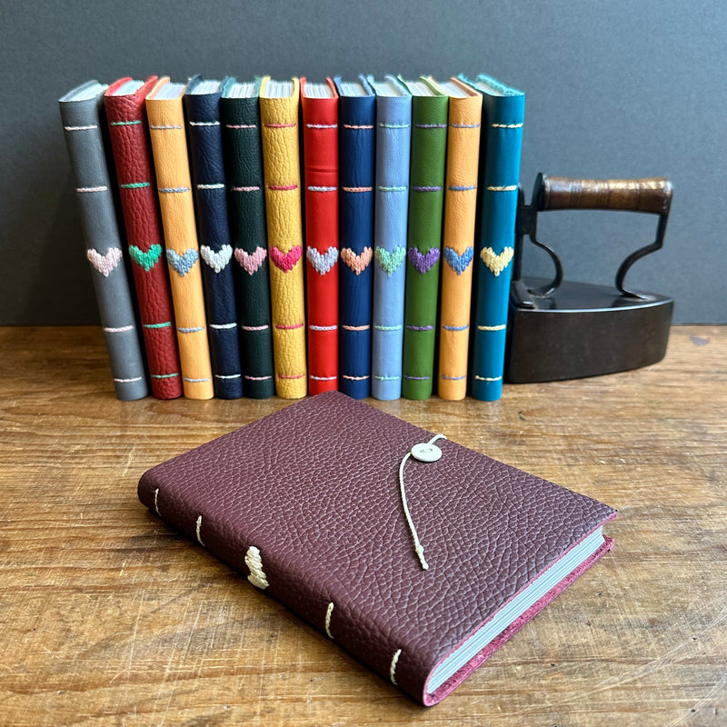Darned Heart Notebook [Medium] - Plum