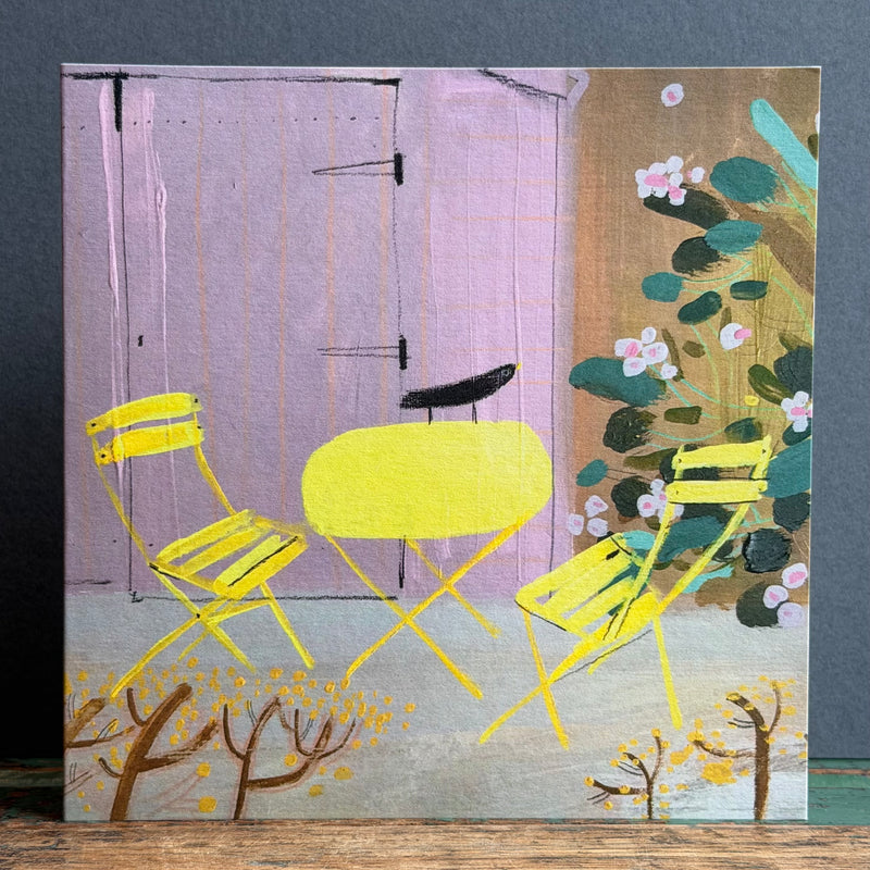 G/Card - Janine Burrows - Yellow Table Blackbird