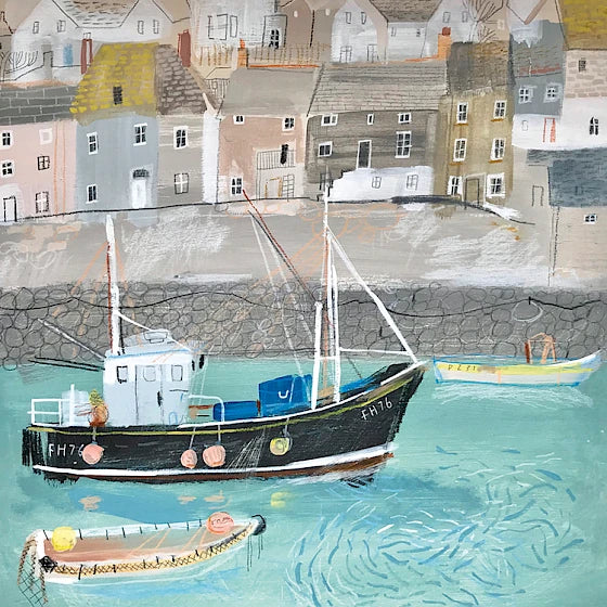 G/Card - Janine Burrows - Black Boat