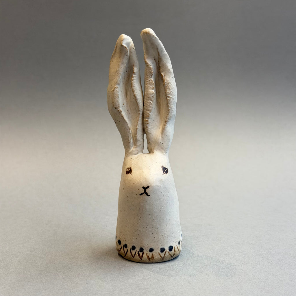 Stoneware Rabbit Head #C